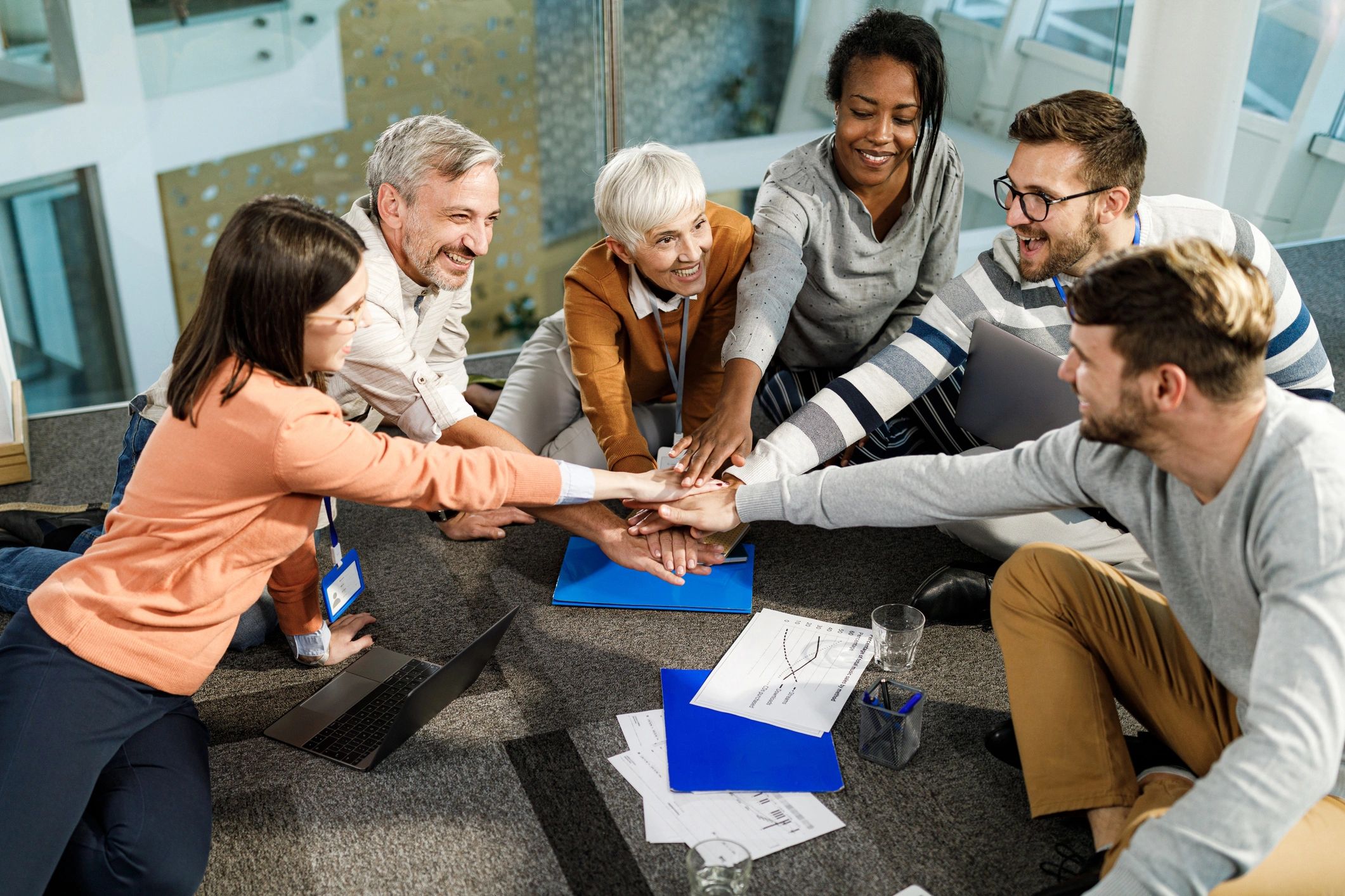 Cross-functional event team collaborating during a planning session